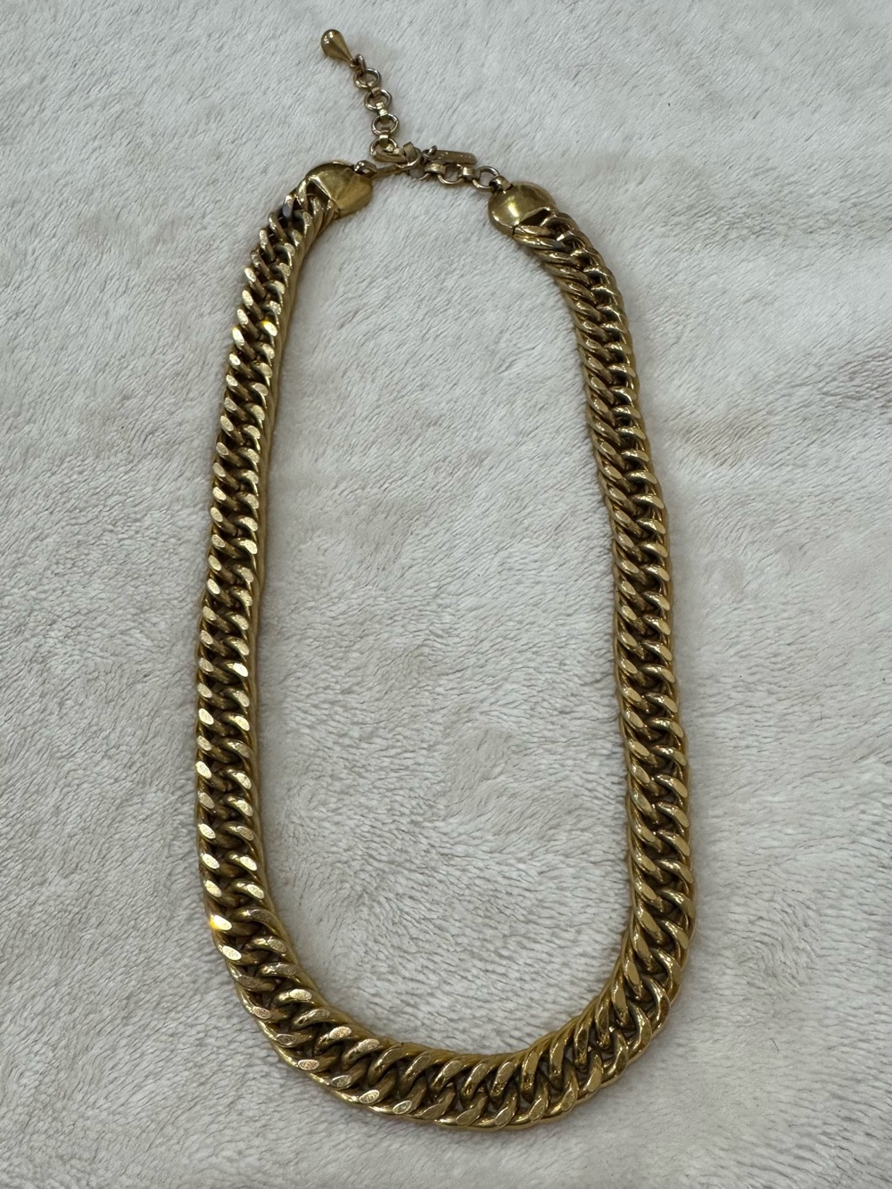 Vintage Monet Gold-Tone Thick Cuban Link Necklace - 1980’s